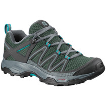 Salomon Women's Pathfinder Trail Shoe Stormy Weather/Phantom/Tropicla Green