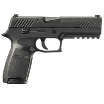 Sig P320 9mm 4.7In Nitron Black Striker Siglite Modular Polymer Grip (2) 17Rd Steel MAG Rail