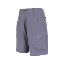 AFTCO Men's Stealth Fishing Shorts Nylon Charcoal 30" Waist 10" Inseam