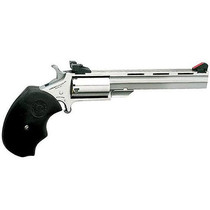 NAA 22 Mini Master 22LR/22 Mag 4" 5rd Adjustable Sight Black Rubber Grip Stainless