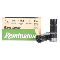 Remington Game Loads 12 Gauge Ammunition 2-3/4" Shell #7.5 Lead Shot 1oz 25 Rounds