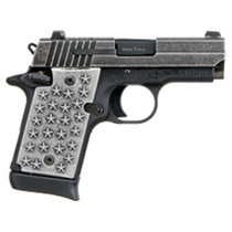Sig P938 Compact 9MM 3" Barrel We The People Engraved Slide Aluminum Grips 50 Stars 7Rd Mag