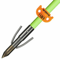 Fluorescent Green Fiberglass Arrow, Chaos FX Point & Safety Slide