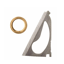 WAC-EM 4 BLADE REPLACEMENT BLADES & RINGS FOR 85/100 GRAIN BROADHEADS