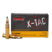 PMC X-Tac Rifle Ammunition 5.56mm 62GR Green Tip 20 Rounds