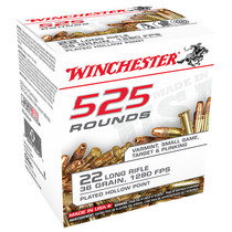 Winchester .22LR 36GR Copper Plated HP 525 Rounds