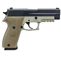 Sig P220 45 ACP 4.4In Combat 2-Tone Flat Dark Earth Da/Sa Siglite Flat Dark Earth Polymer Grip (1) 10Rd (1) 8RD Steel MAG CA Compliant