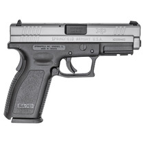 Springfield XD Pistol 9mm 4" Barrel Dovetail Sights Ultra Safety Assurance Action Trigger System Stainless Steel Slide Black Polymer Frame 10rds