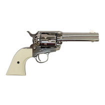 Pietta 1873 Gunfighter 45 LC Revolver with Polished Nickel Finish