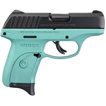 Ruger EC9S 9mm 3.12" Turquoise Frame 7rd