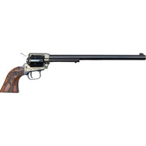 HERITAGE FIREARMS WYATT EARP WESTERN SERIES BLUED .22 LR 12" BARREL 6-ROUNDS WITH LASER ENGRAVED WOOD GRIPS