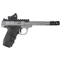 Smith & Wesson VICTORY Performance Center 22LR 6" Fluted Barrel Target WRed Dot Sight and Muzzle Brake