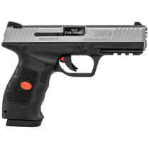 SAR USA SAR9 9mm 4.5" Barrel 17rd Stainless Steel Slide Black Polymer Frame