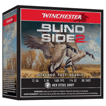 Winchester Ammo Xbs123bb Blind Side 2 12 Gauge 3" 1 3/8 OZ BB Shot 25 Box