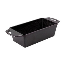 Lodge BW8LP 8.5 x 4.5 Inch Seasoned Cast Iron Loaf Pan, 8.5x4.5 Inch, Black
