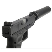 xS Sight Systems DxT Big Dot Suppressor Height Night Sights Glock  Green Tritium Matte Black