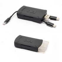 Muddy 4-IN-1 SD Card Reader Connects to Most Devices Black