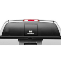 BANDED LOGO VERTICAL DECAL STICKER TRUCK BOAT ATV VERTICAL WHITE 4"