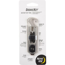 Nite Ize KMTRT-11-R3 DoohicKey Ratchet Flathead and Phillips Bits 6-in-1 Multitool Stainless
