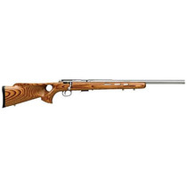 Savage Model 93R17 Btvlss .17 Hmr 21 Inch Barrel Stainless Steel Finish Laminated Thumbhole Stock Accutrigger 5 Round Left Handed