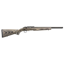 Ruger American Rimfire 22LR 18" Threaded Barrel Black Laminate Stock10 Rd Mag