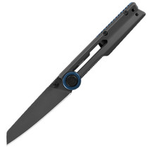 Kershaw Decibel 3" Reverse Tanto Folding Knife 8Cr13MoV Steel Manual Opening Black Handle