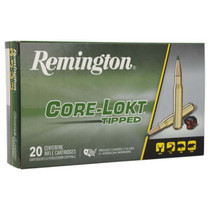 Remington 6.5 Creedmoor 129 Grains Core-Lokt Tipped Brass Cased Centerfire Rifle Ammo 20 Rounds