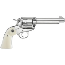 Ruger Vaquero Bisley 357 Mag/38 Special 5.5" Barrel SS Finish Ivory Grips