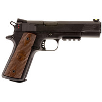 Chiappa Firearms 401101 1911-22 Custom 22 LR SAO 5" 10+1 Walnut Grip Black Slide