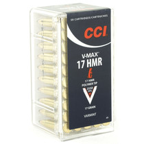 CCI 0049 Varmint 17 HMR 17 GR VMax Poly Tip 50 Rounds