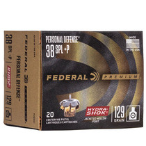 Federal P38HS1 PD 38 Special 129 GR HS JHP 20 Rounds