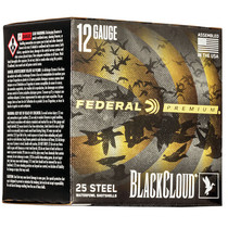 Federal PWBX1341 Black Cloud FS Steel 12 Gauge 3.5" 1- 1/2 oz 1 Shot 25 Rounds
