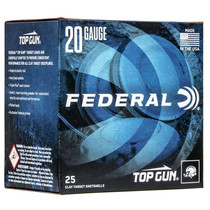 Federal TG208 Top Gun 20 Gauge 2.75" 7/8 oz 8 Shot 25 Rounds