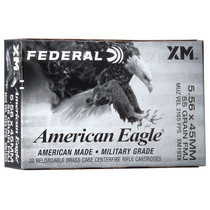 Federal XM193 5.56x45mm NATO 55 GR MCBT 20 Rounds