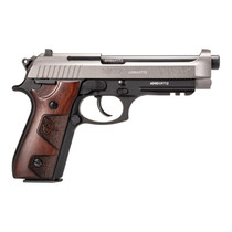 Taurus PT92 9mm Wood Grips, Black/Tungsten 5"