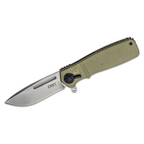 CRKT Homefront Flipper 3.5" Plain Folder Green Aluminum