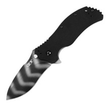 Kershaw 0350TS Folding Asisted Open Knife Drop Point 3.25" Stripe