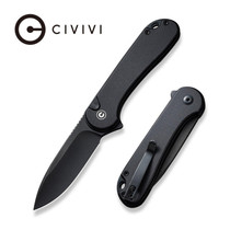 CIVIVI Button Lock Elementum II Pocket Knife G10 Handle 2.96" Nitro-V Blade