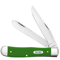 Case Trapper Green Folding Synthetic Stainless Pocket Knife 4 1/8"