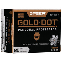 Gold Dot 23962GD Personal Protection 40 S&W 180 GR JHP 20 Rounds