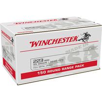 Winchester W223150 USA 223 55 GR FMJ 150 Rounds