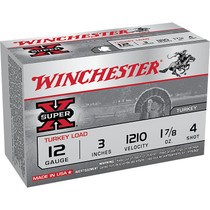 Winchester X123MT4 SuperX Turkey Load 12 Gauge 3" 1 7/8 oz 4 Shot 10 Rounds