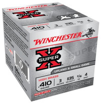Winchester X4134 SuperX HB 410 Gauge 3" 11/16 oz 4 Shot 25 Rounds