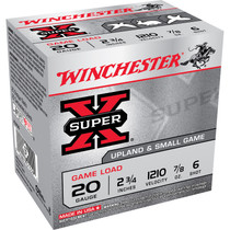 Winchester XU206 SuperX Game Load 20 Gauge 2.75" 7/8 oz 6 Shot 25 Rounds