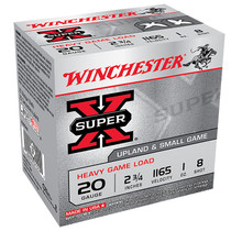 Winchester XU20H8 SuperX Game Load 20 Gauge 2.75" 1 oz 8 Shot 25 Rounds