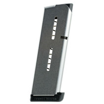 Wilson Combat 47OX 1911 Officer 45 Automatic Colt Pistol (ACP) 7 rd Stainless Steel Finish Standard Base Pad Magazine