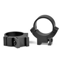 Warne 1 inch Rimfire Med Matte Rings Black