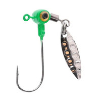 STRIKE KING MR CRAPPIE SAUSAGE HEAD SPINS Lime Transparent 1/16