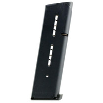 Wilson Combat 47DCB 1911 45 Automatic Colt Pistol (ACP) 8 rd Stainless Steel Black Finish Low-Profile Base Pad Magazine