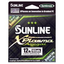 Sunline Xplasma Asegai Green Braided Line 165 Yards Green 12LB